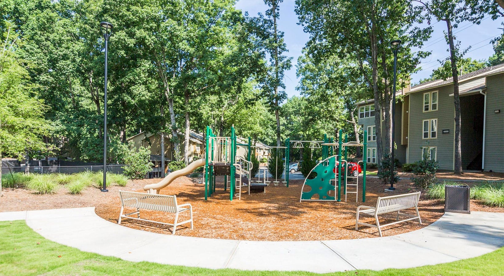 play structure at the overlook sandy springs apartments